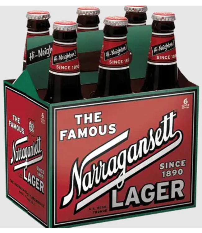 NARRAGANSETT LAGER 6PK BOTTLE