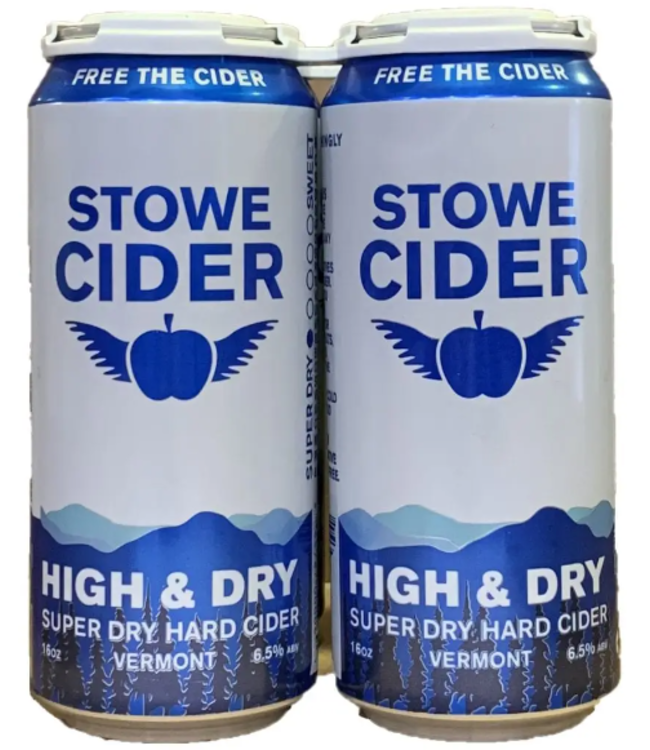 STOWE CIDER HIGH AND DRY 4PK