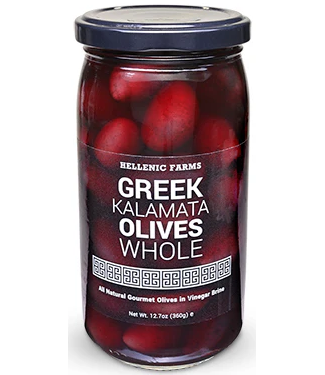 HELLENIC FARMS GREEK KALAMATA OLIVES PITTED 12.7oz