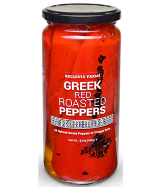 GREEK RED ROASTED PEPPERS 16.4OZ