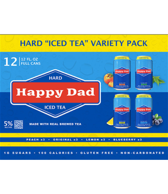 HAPPY DAD HARD ICED TEA VARIETY 12PK