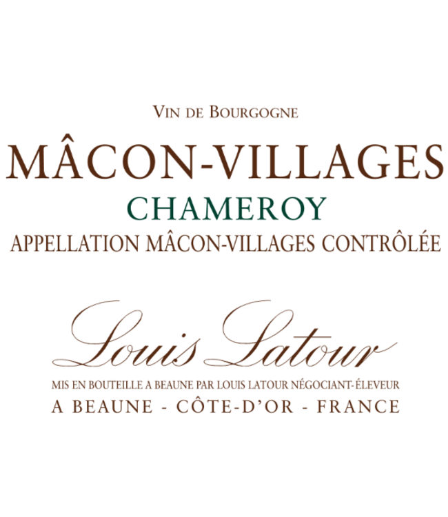 LOUIS LATOUR  MACON VILLAGES CHAMEROY 2022