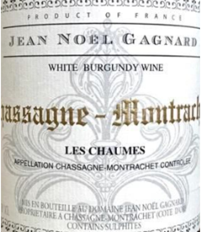 JEAN NOEL GAGNARD CHASSAGNE MONTRACHET LES CHAUMES 2021