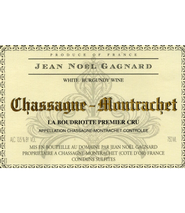 JEAN NOEL GAGNARD CHASSAGNE MONTRACHET LA BOUDRIOTTE PREMIER CRU 2021