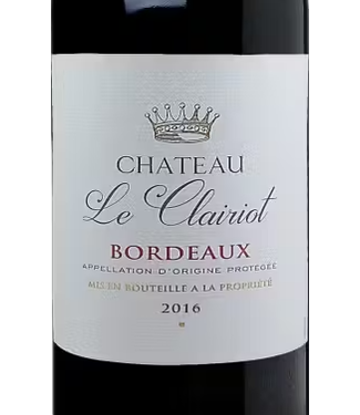CHATEAU LE CLAIRIOT BORDEAUX ROUGE 2020