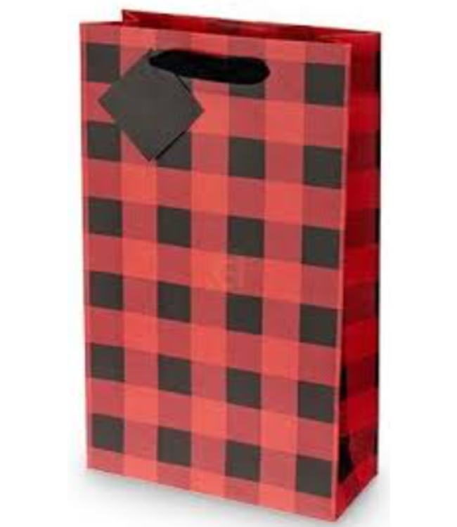 BUFFALO CHECK 2 BOTTLE GIFT BAG