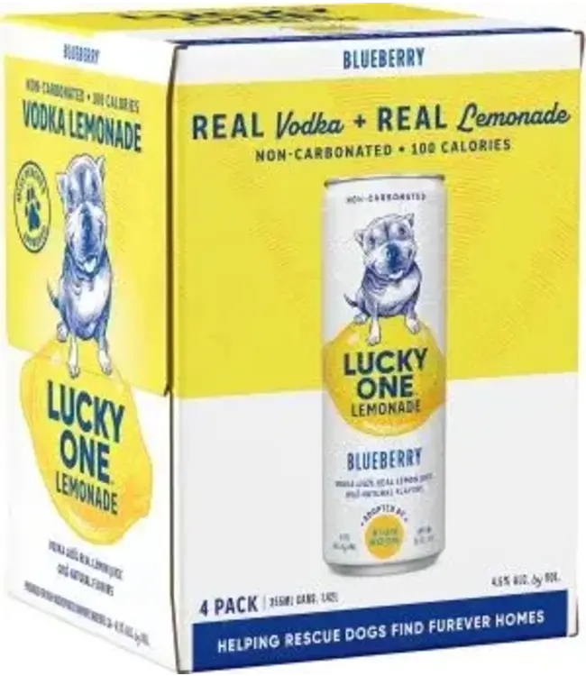 LUCKY ONE BLUEBERRY VODKA LEMONADE 4PK