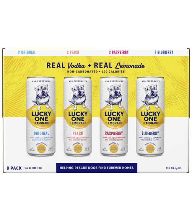 LUCKY ONE VODKA LEMONADE VARIETY 8PK