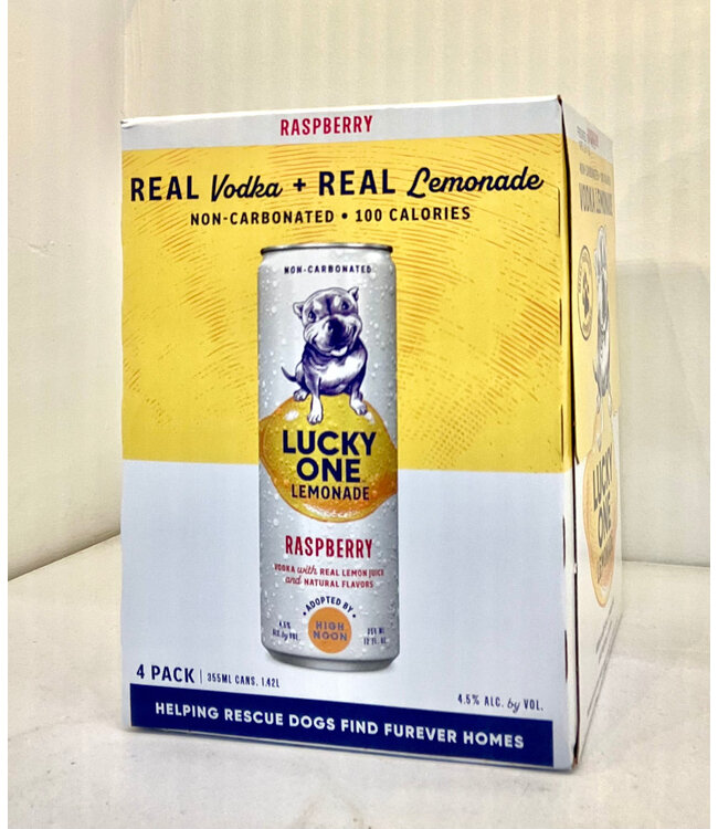 LUCKY ONE RASPBERRY VODKA LEMONADE 4PK