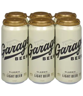 GARAGE BEER CLASSIC LIGHT BEER 6PK CAN