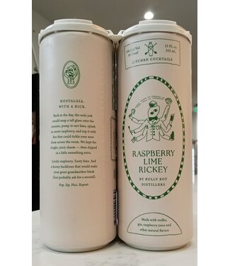 BULLY BOY KITCHEN COCKTAILS RASPBERRY LIME RICKY 4 PACK