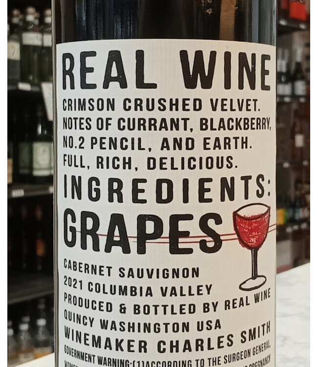 CHARLES SMITH REAL WINE CABERNET SAUVIGNON 2021
