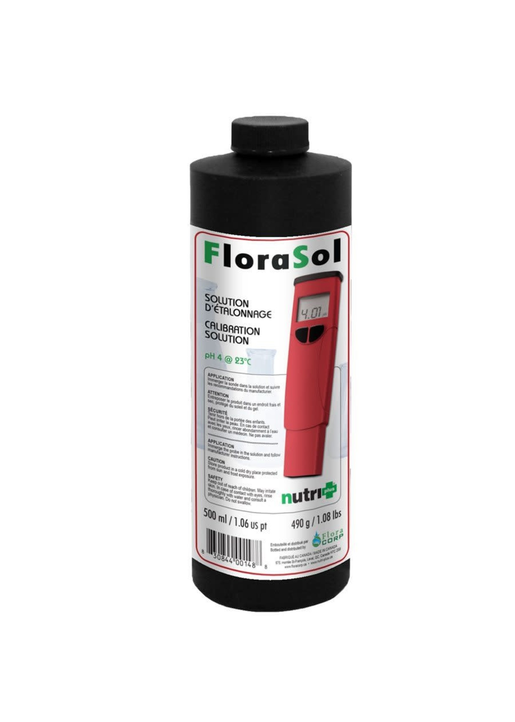 Nutri+ NUTRI+ FLORASOL CALIBRATION SOLUTION PH 4 500ML