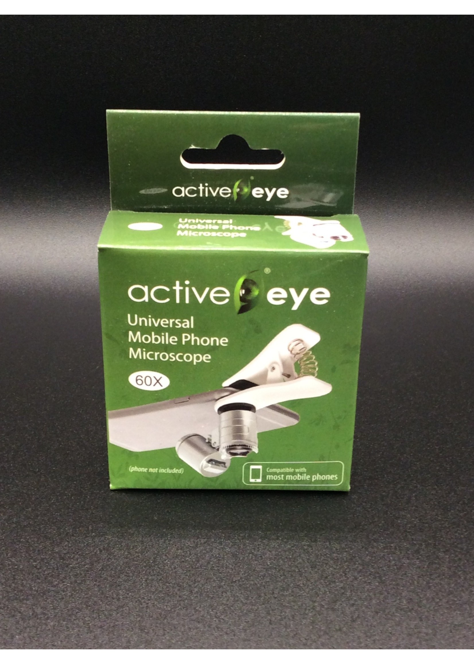 Active Eye Universal Phone Microscope 60x w / Clamp