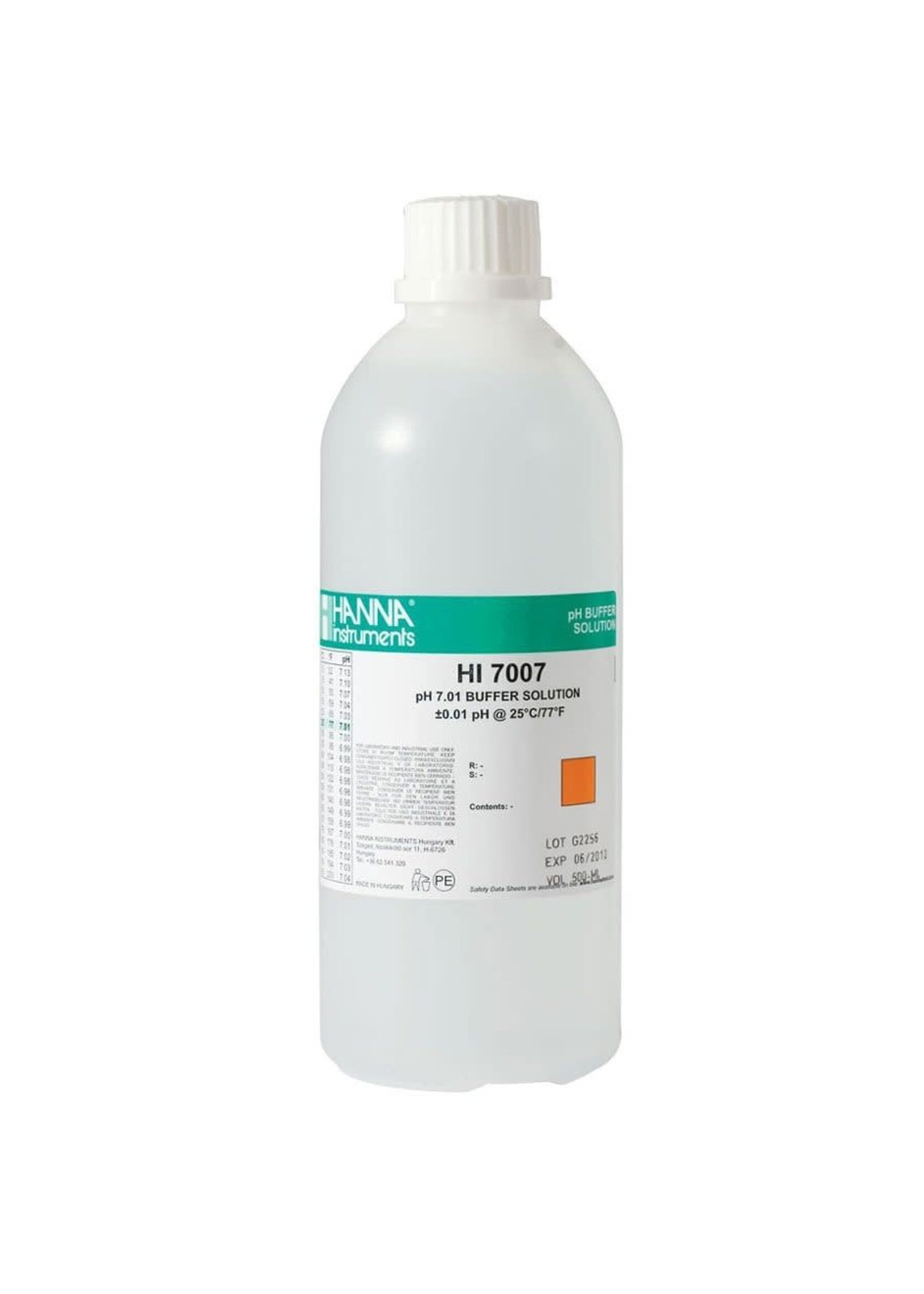 HANNA HI 7007L BUFFER SOLUTION PH 7.01 500 ML