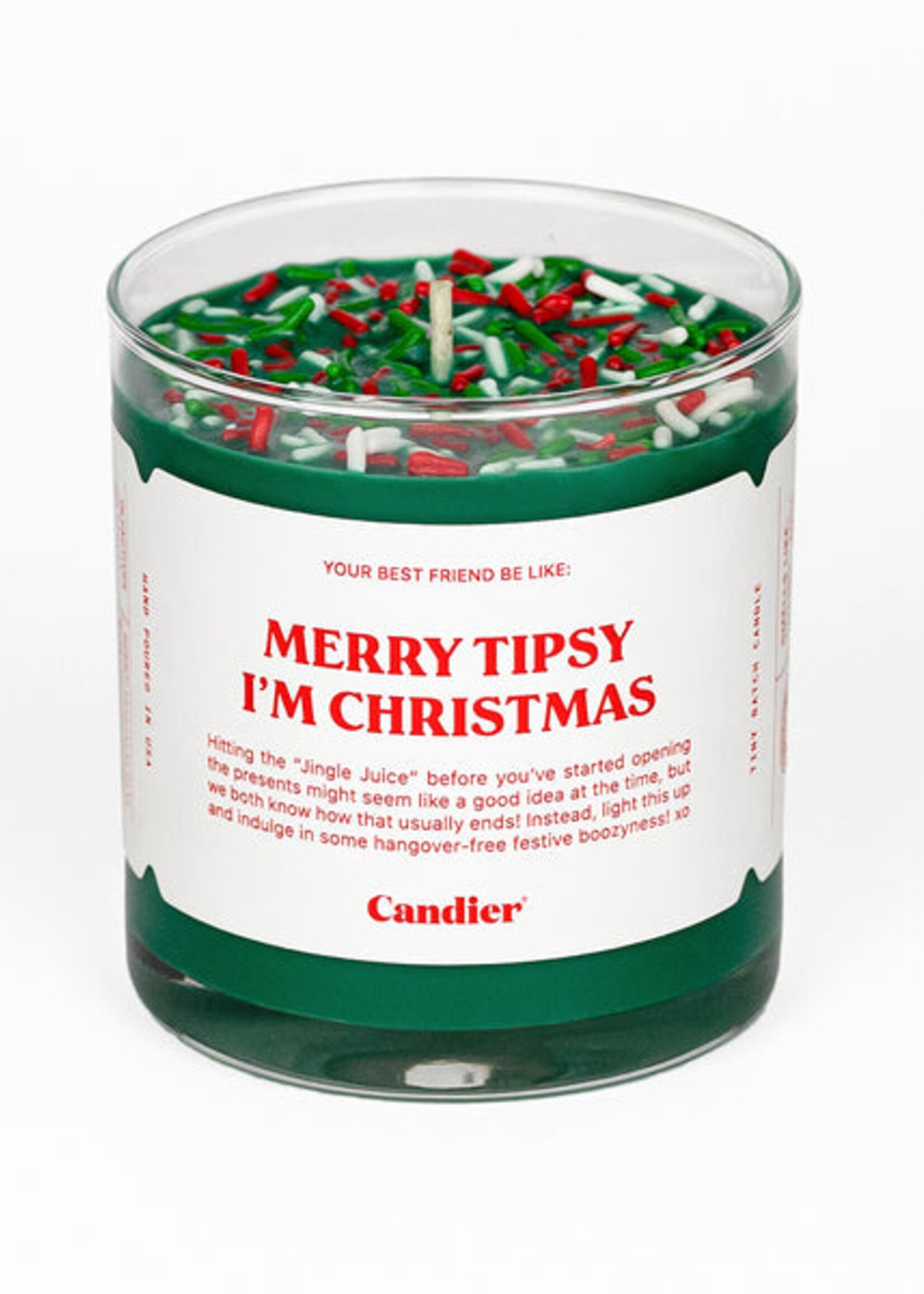 Tipsy Christmas Candle