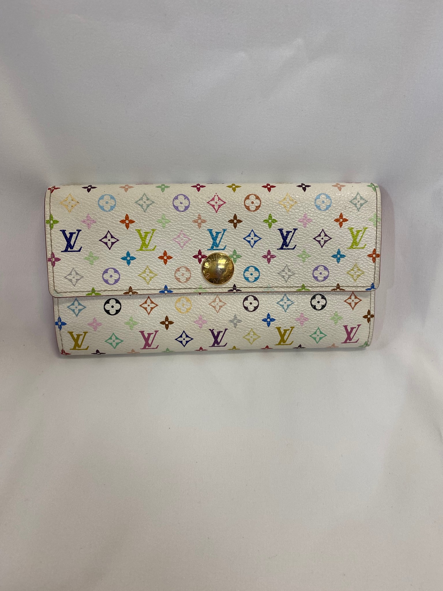 Louis Vuitton Monogram Multicolor Sarah Wallet M.K Initial – The Closet