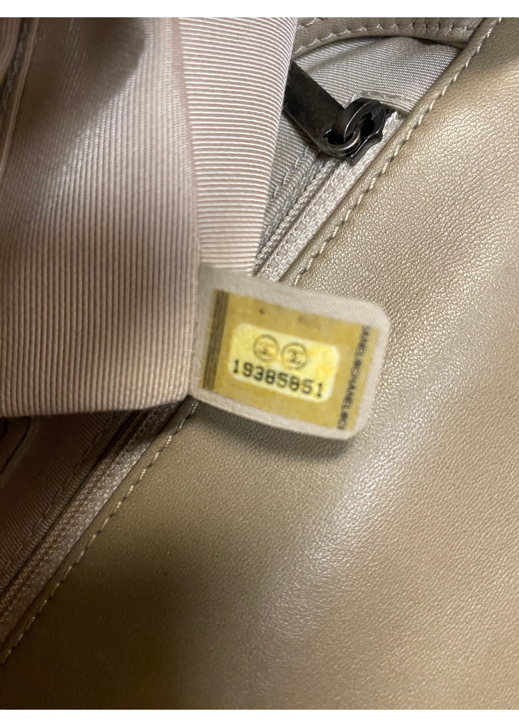 Chanel Chanel XL Boy Bag Taupe w/ Aged Nickel Hardware