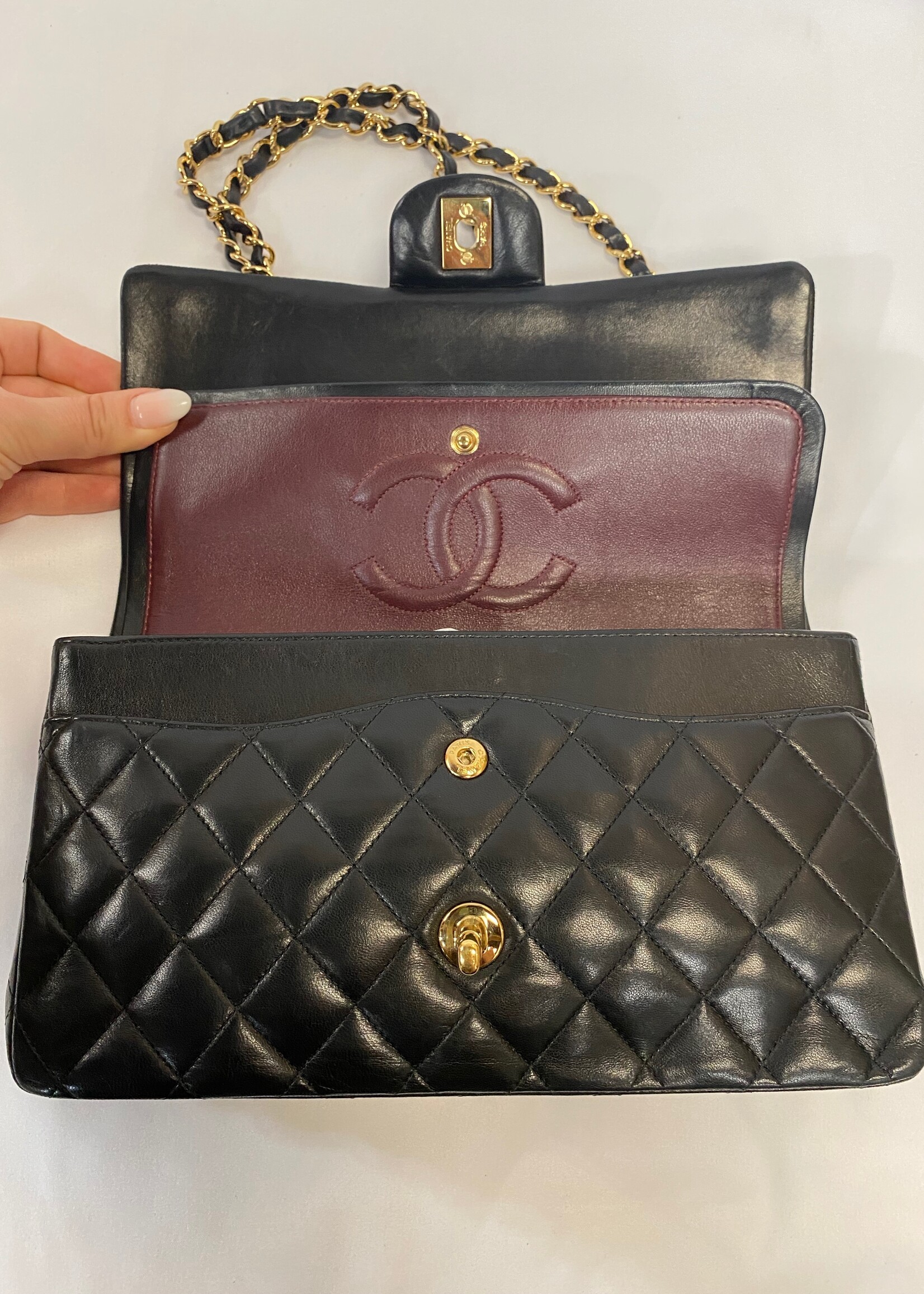 Chanel Classic Black Double Flap Lamb Skin - The Trove