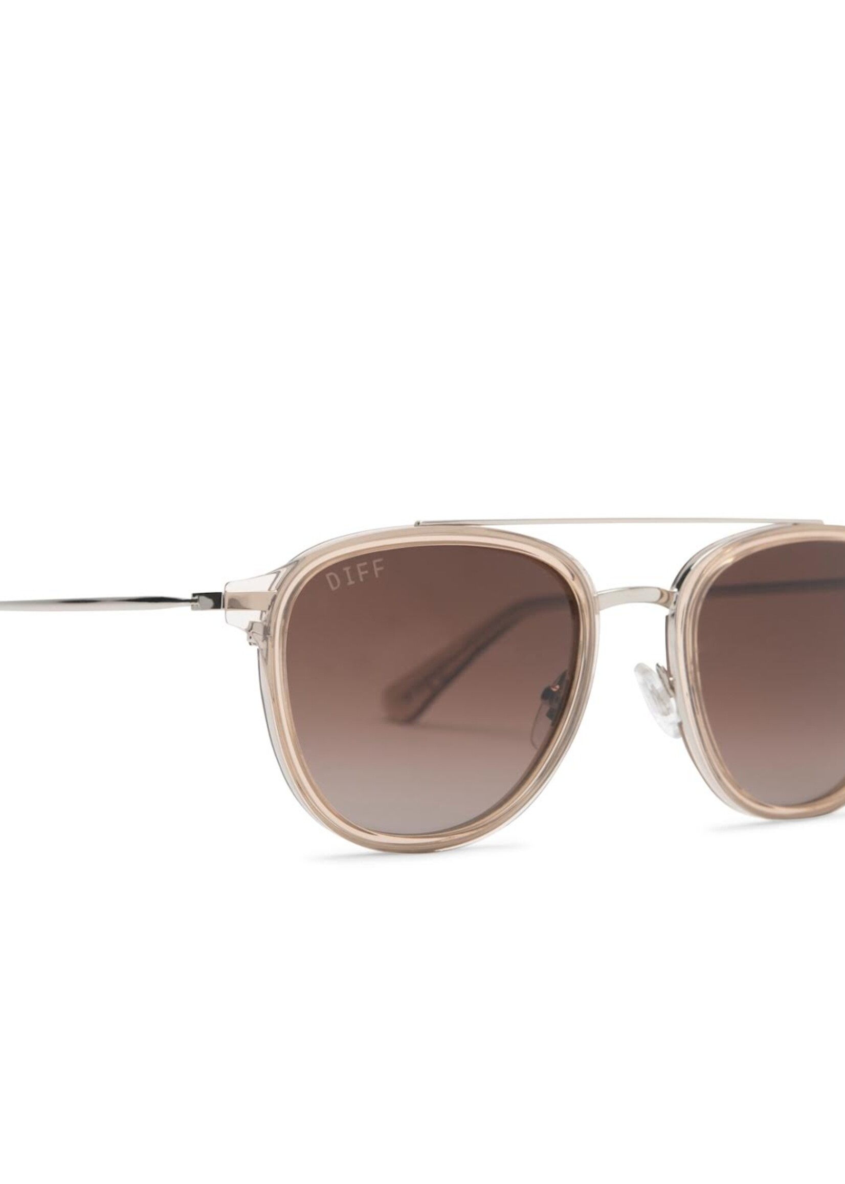 DIFF Camden: Vintage Crystal + Brown Gradient Polarized