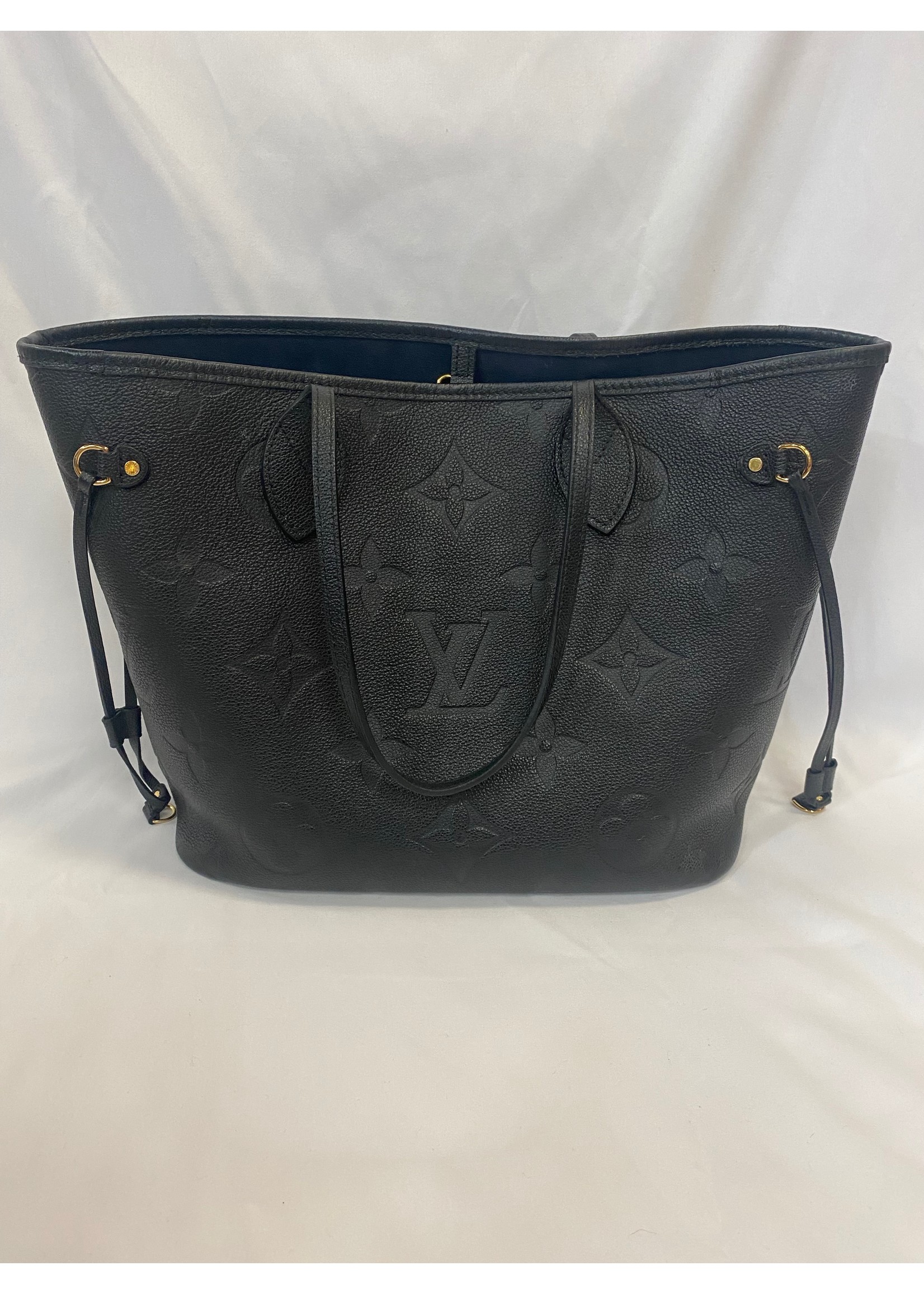 Louis Vuitton Louis Vuitton Black Empreinte Leather Neverfull MM