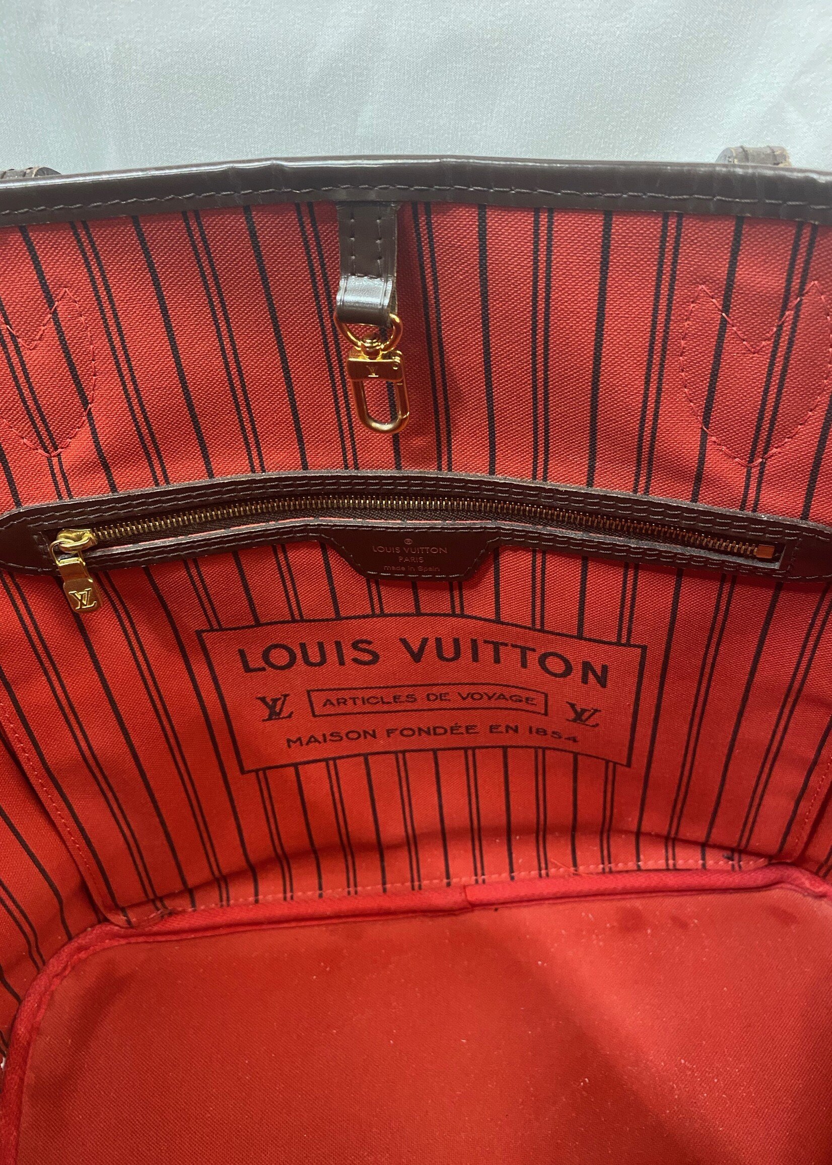 LOUIS VUITTON #35790 Damier Ebene Neverfull MM – ALL YOUR BLISS