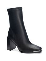 Marvin Stretch Heeled Bootie