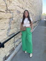 Kelly Green Smocked Pants