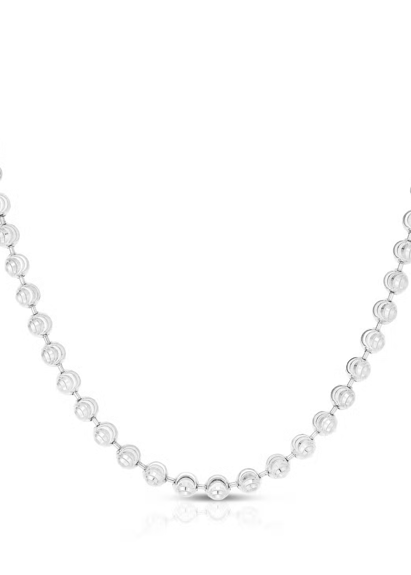 Sterling Silver Diamond Cut Bead Chain