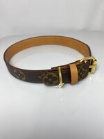 Repurposed Monogram LV Dog Collar