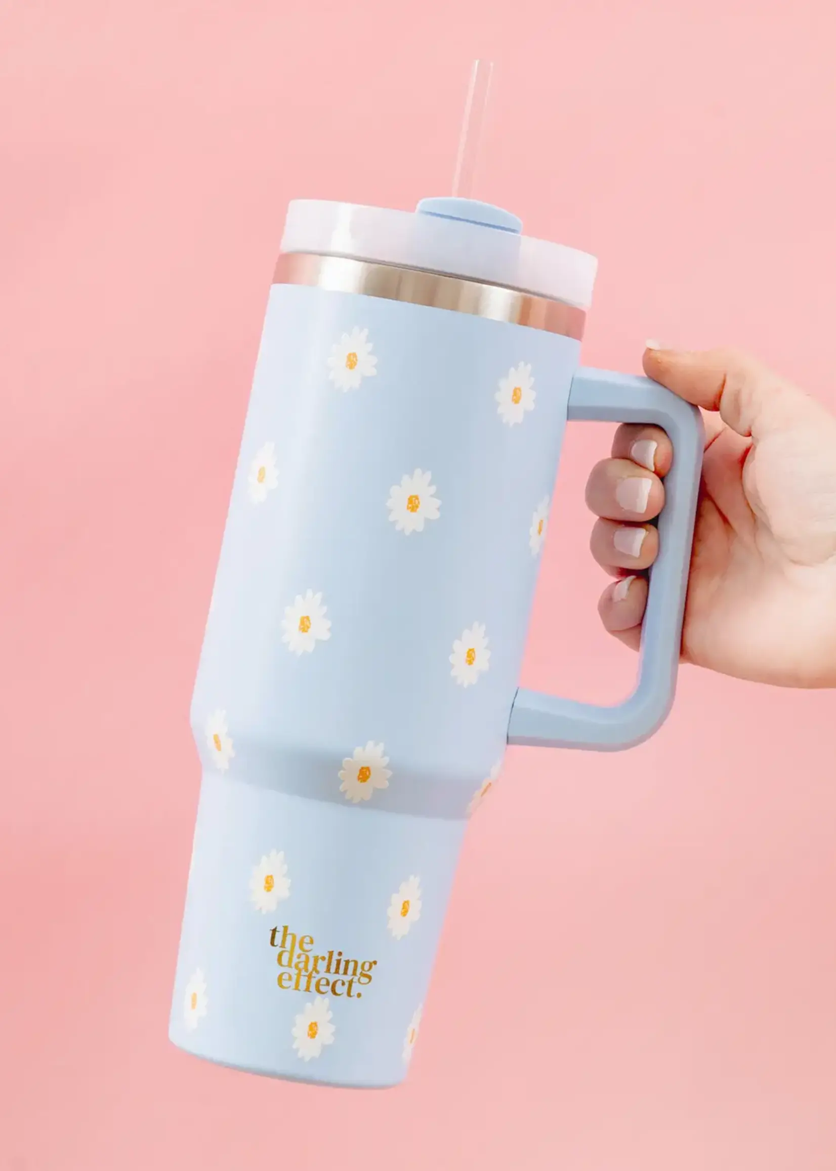 Take Me Everywhere Tumbler - Blue Daisy