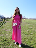 Margo Hot Pink Jumpsuit