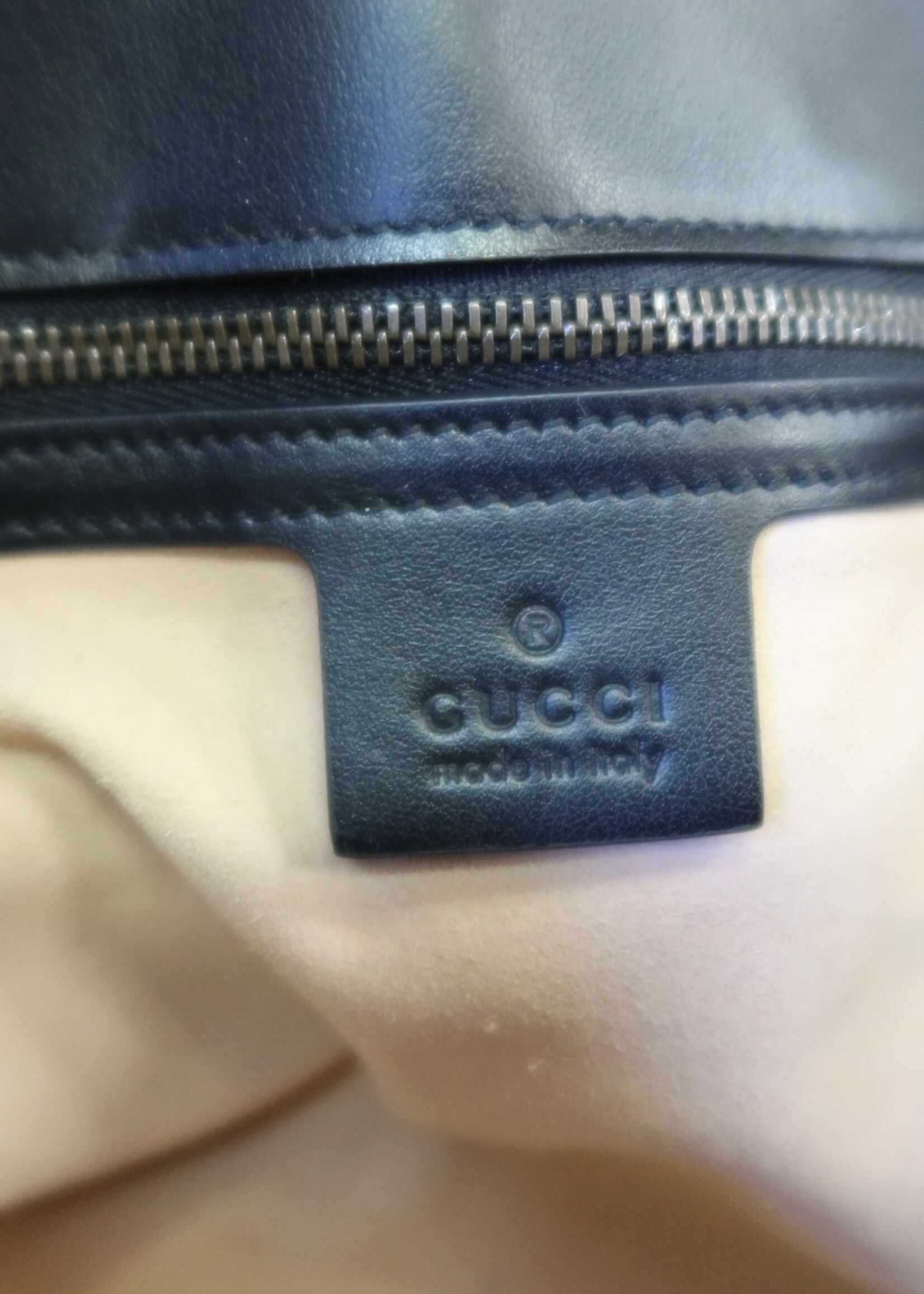 Gucci Gucci Black Marmot Medium Shoulder Bag
