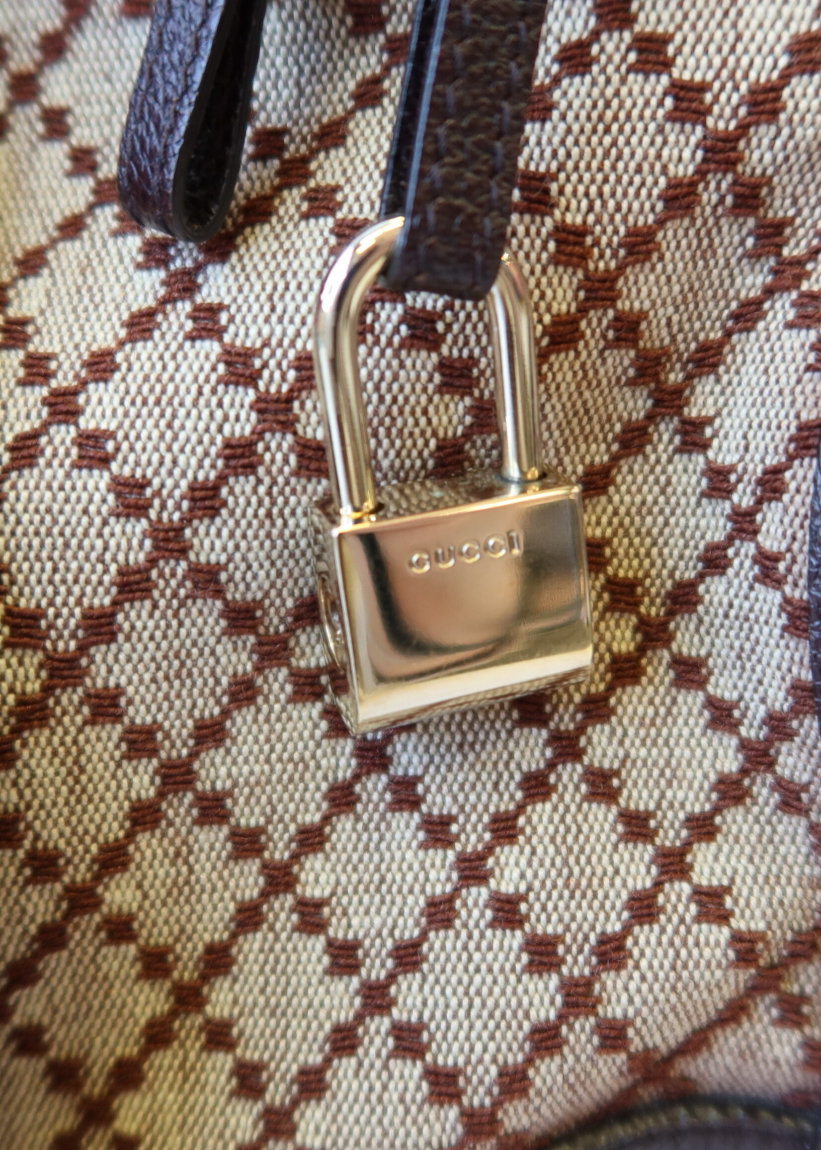 Gucci Gucci Diamanté Canvas Weekender Bag