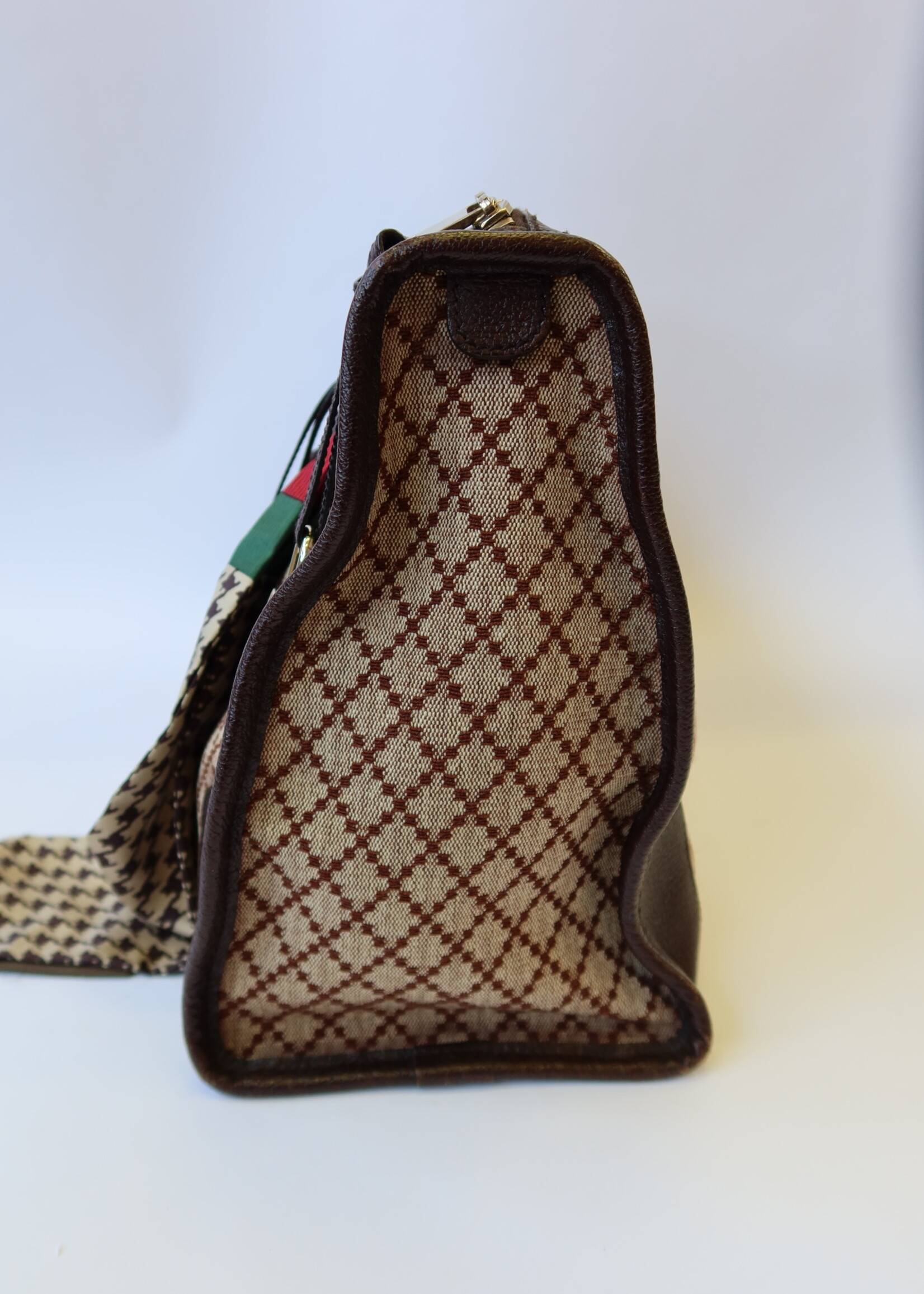 Gucci Gucci Diamanté Canvas Weekender Bag