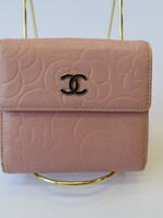 Chanel Lambskin Embossed Light Pink Wallet