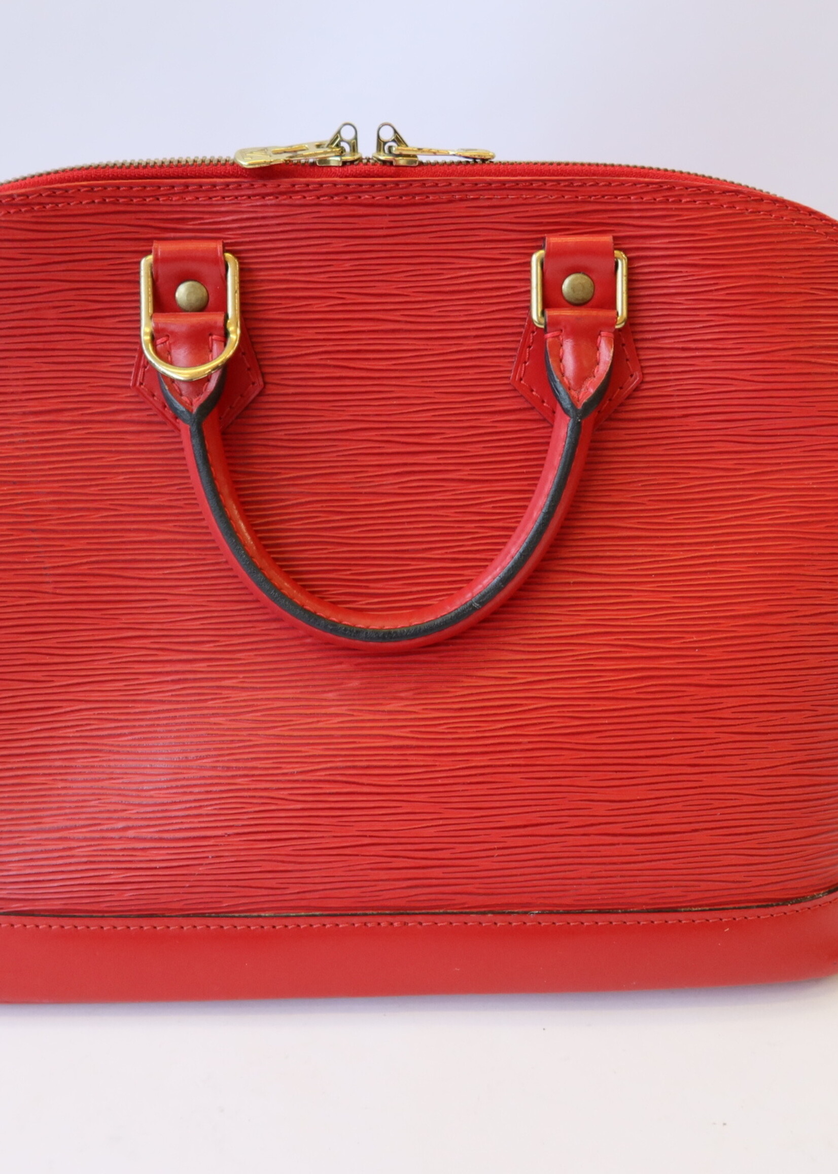 Louis Vuitton Red Epi Leather Alma