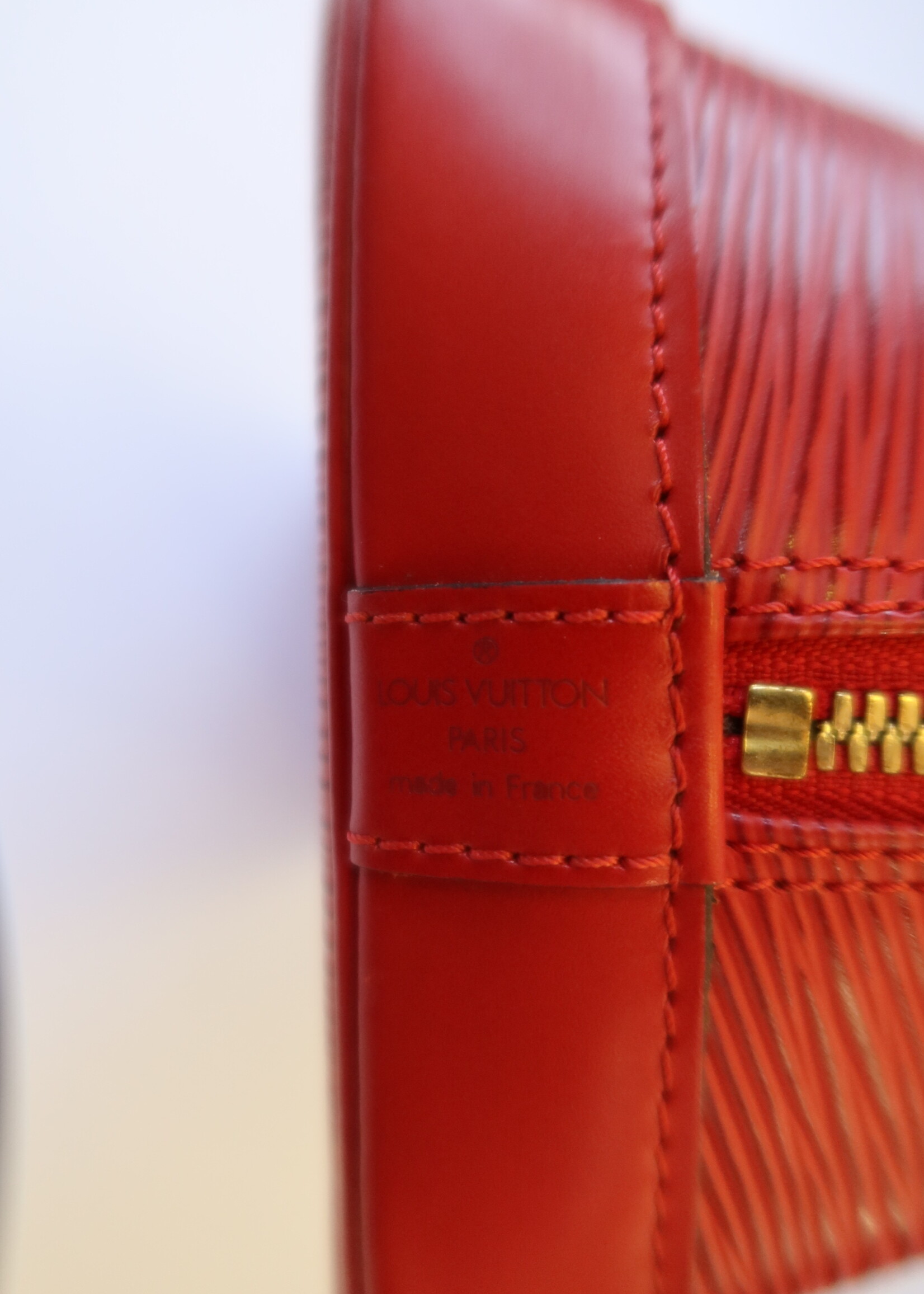 Louis Vuitton Red Epi Leather Alma