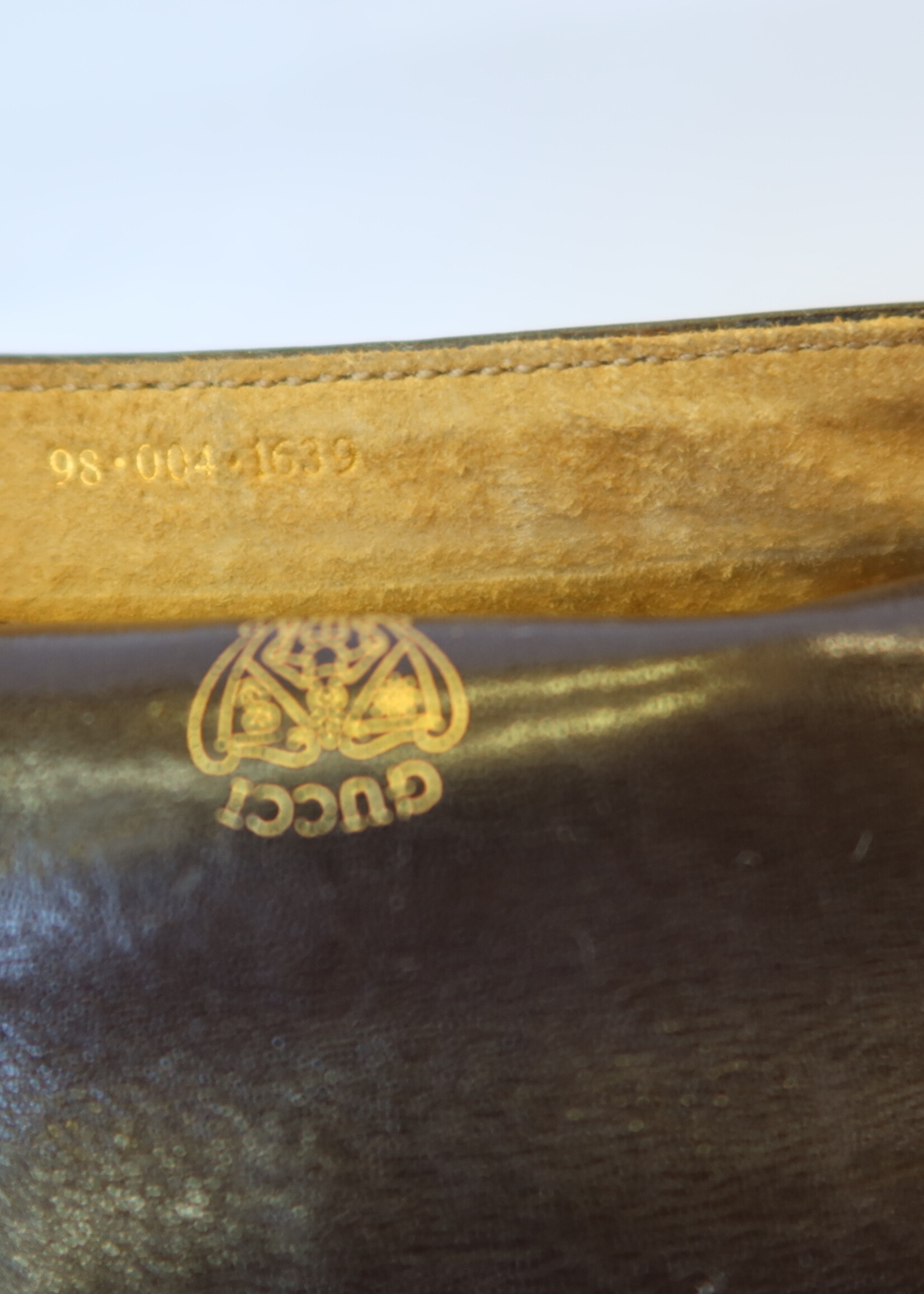 Vintage Brown Gucci Clutch