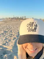 All is Well - Black + Tan Trucker Hat