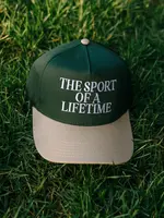 Sport of a Lifetime - Green + Tan Trucker Hat