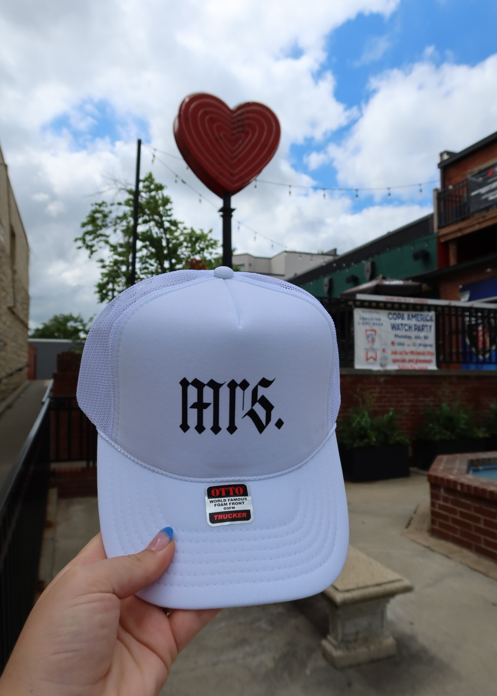 Mrs. - White + Black Trucker Hat