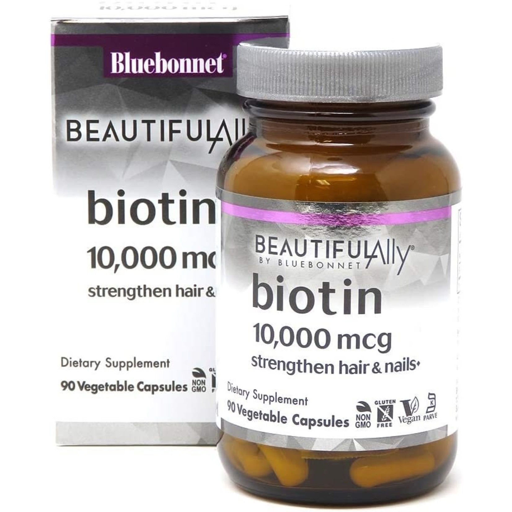 Bluebonnet Nutrition Bluebonnet Nutrition Beautiful Ally Biotin 10,000mcg 90 Vegetable Capsules