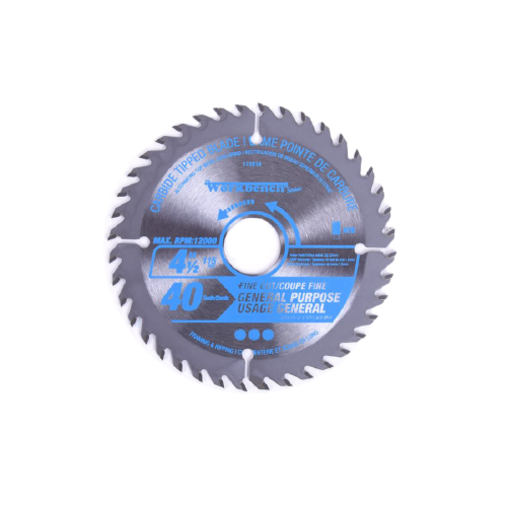 SAW BLADE RIPPING & FRAMING 4 1/2IN (115MM) 40T 12000RPM