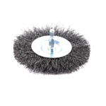 WIRE WHEEL BRUSH 4IN CRIMPED 1/4IN SHANK
