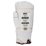 WHITE KNITTED POLY / COTTON X-LARGE(BROWN) GLOVES