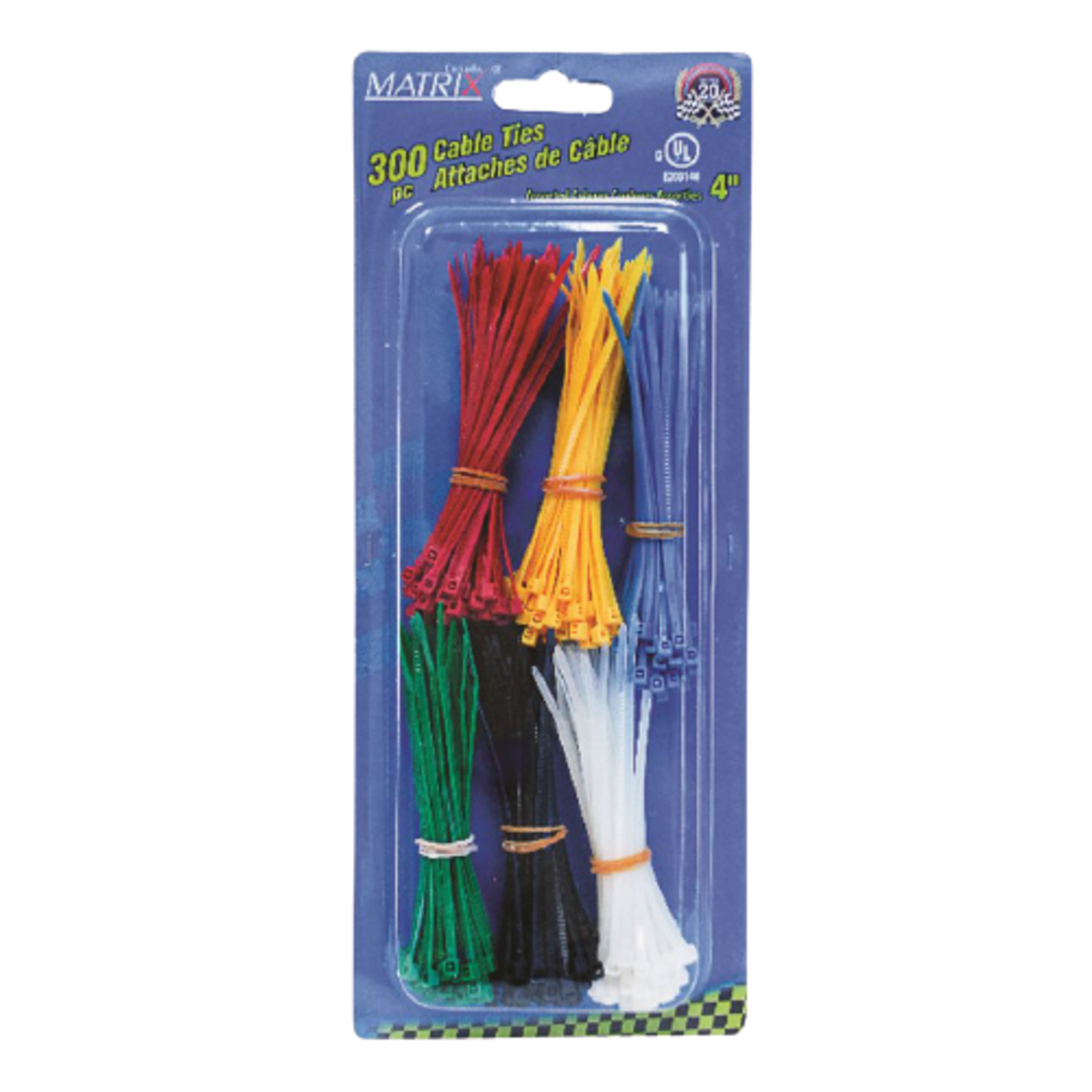 75 PC 4IN, 5IN & 8IN CABLE TIES