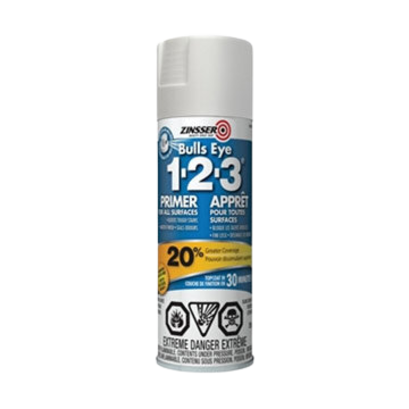 ZINSSER BULLS EYE 123 PRIMER WHITE 369G AEROSOL