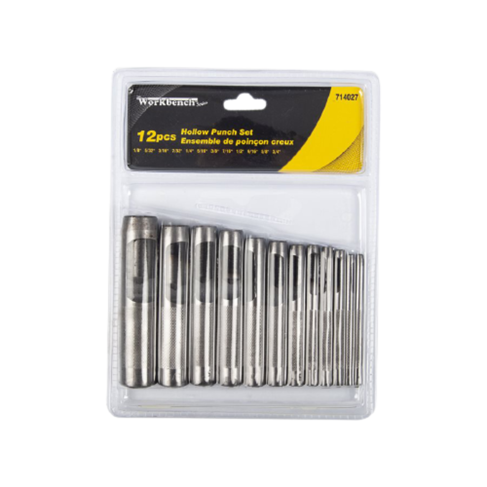 12PC HOLLOW PUNCH SET