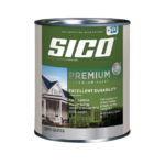 QUART EXTERIOR PAINT AND PRIMER SEMI-GLOSS MEDIUM BASE SICO